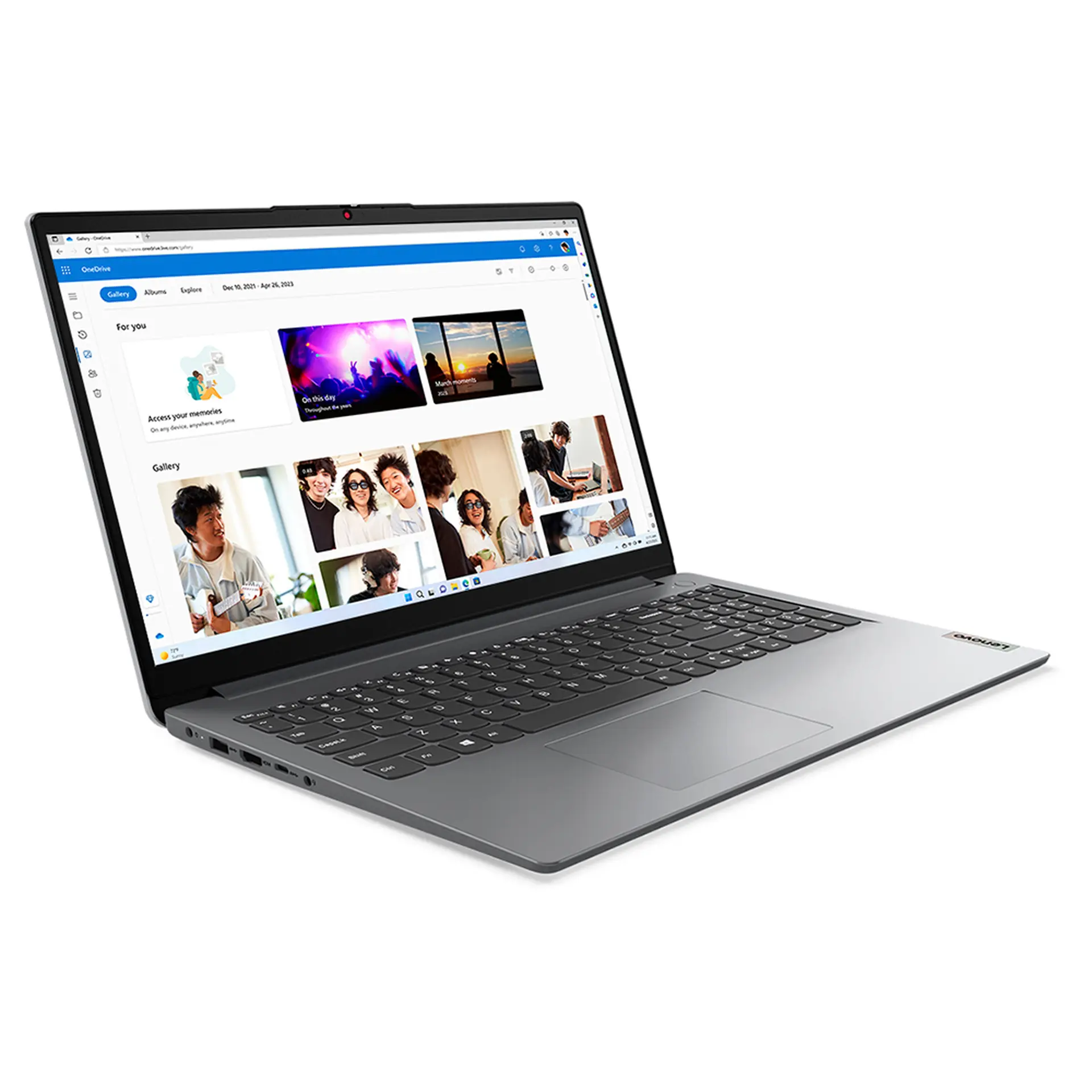 Notebook Lenovo IdeaPad 1i i3 W11 8GB 256GB SSD 15.6" 83QJ0001BO - Cinza - Bivolt