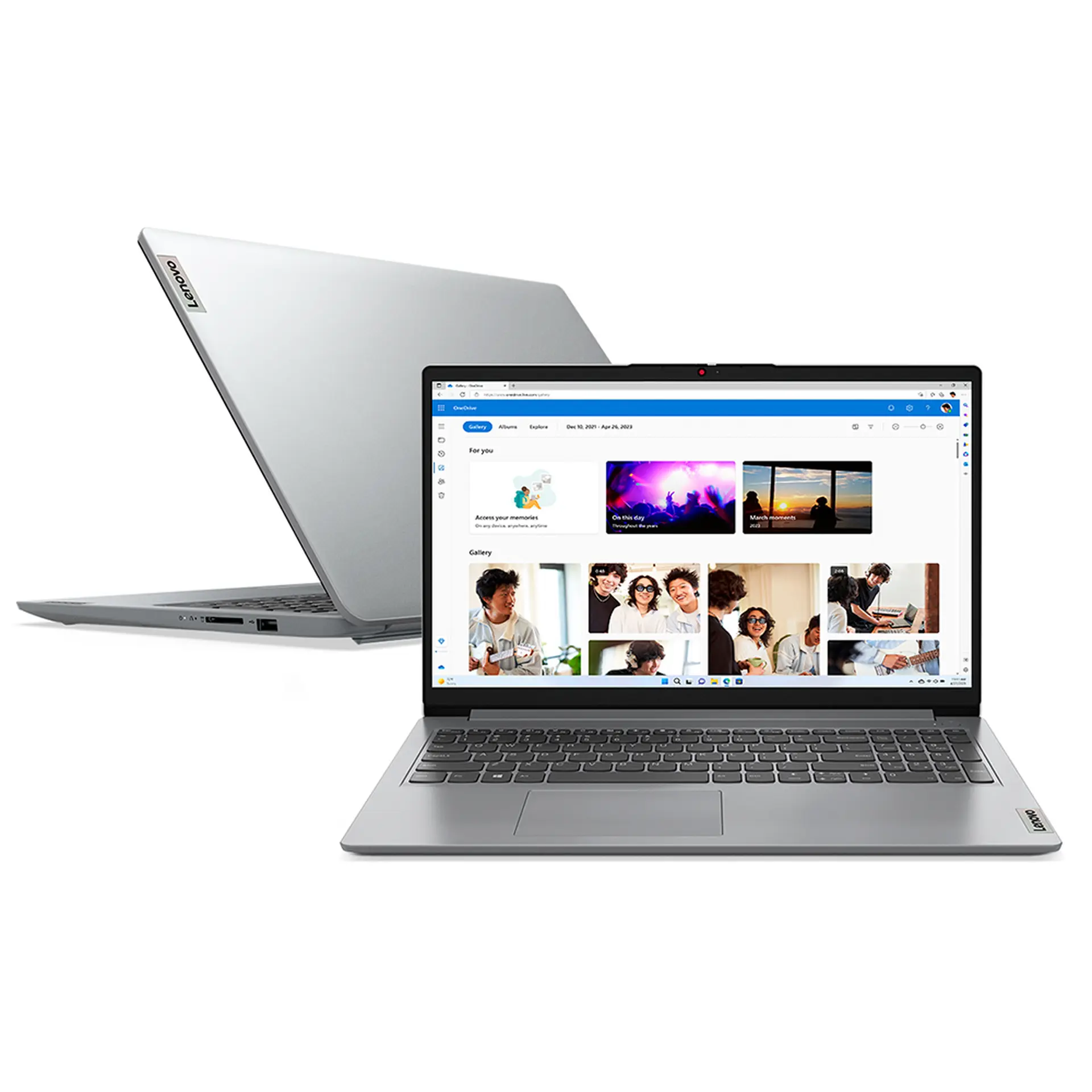 Notebook Lenovo IdeaPad 1i i3 W11 8GB 256GB SSD 15.6" 83QJ0001BO - Cinza - Bivolt
