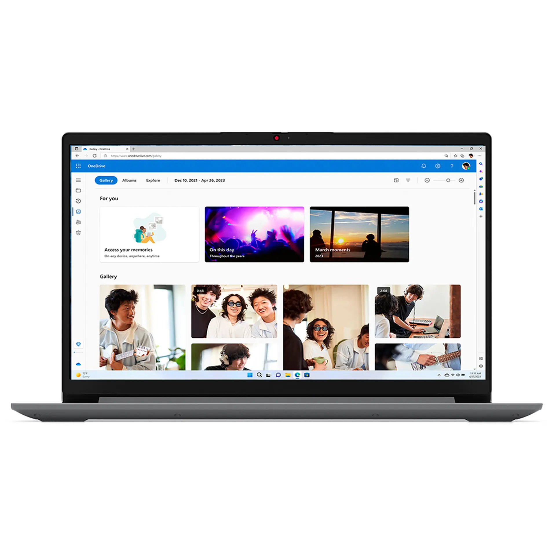 Notebook Lenovo IdeaPad 1i i3 W11 8GB 256GB SSD 15.6" 83QJ0001BO - Cinza - Bivolt