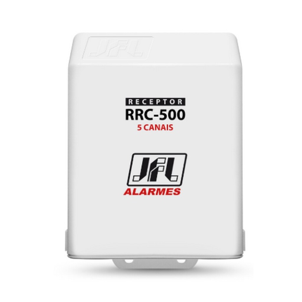 Receptor para Controle Remoto 5 Canais 433,92Mhz Hopping Code e Rolling Code; Alcance 100 Metros - JFL - RRC-500