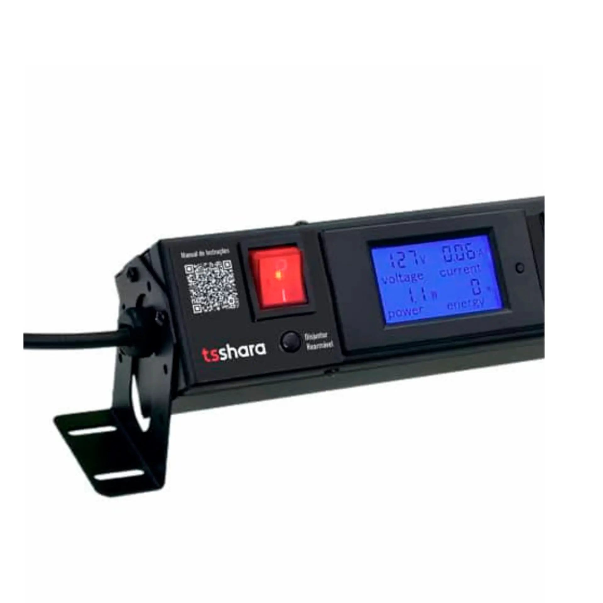 Filtro de Linha + Protetor Smart TS Shara 8 Tomadas 20A - Preto - Bivolt
