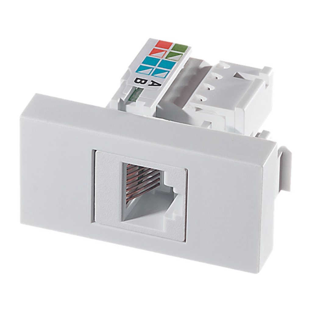 Tomada para RJ45 Cat.6 Módulo Embutir Aria Branco Tramontina - 57217/056