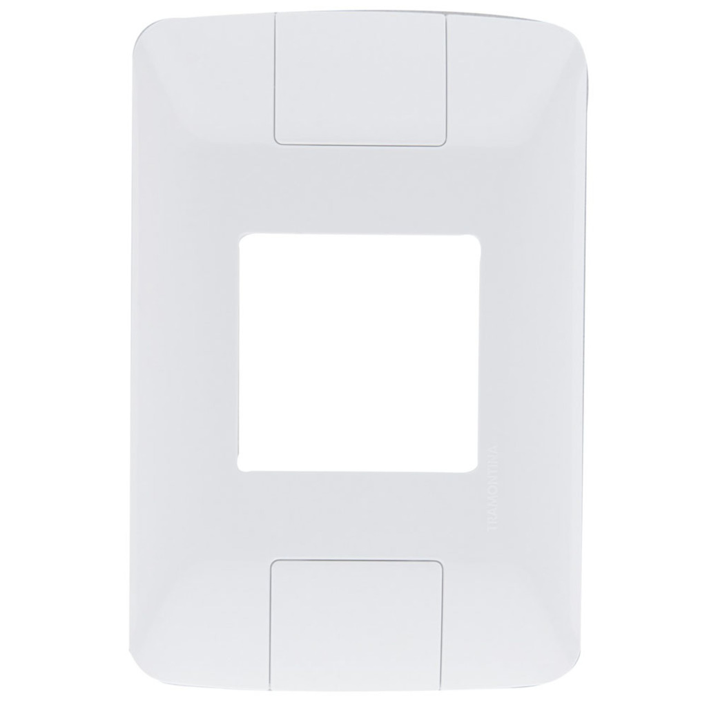Espelho 4x2 para 2 Módulos Tramontina Aria Branco - 57203/005