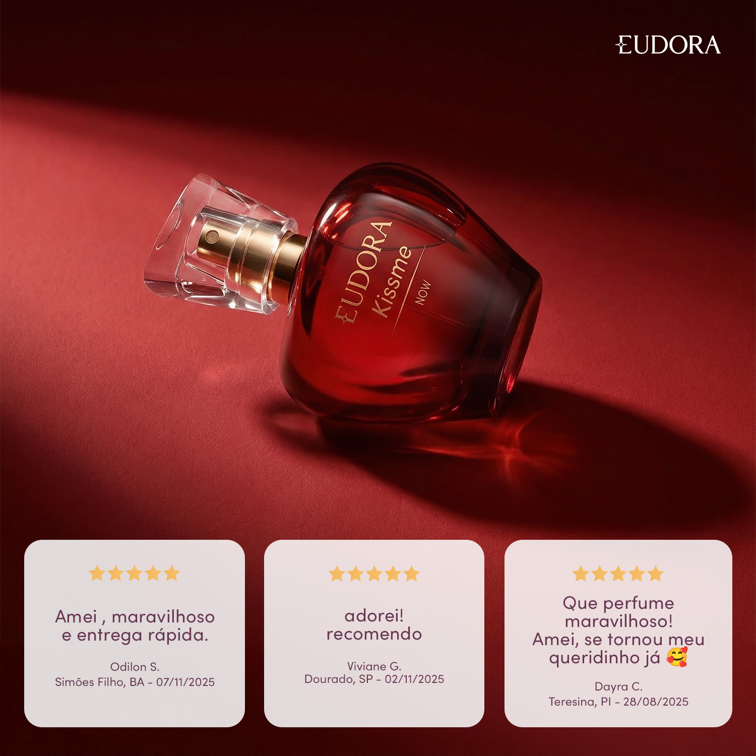 Eudora Kiss Me Now Desodorante Colônia 50ml