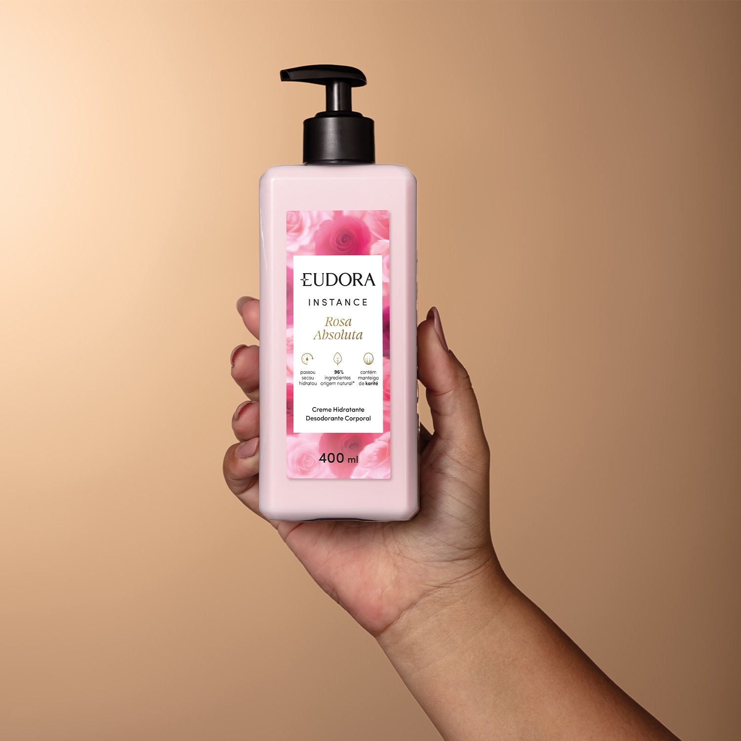 Creme Hidratante Desodorante Corporal Instance Rosa Absoluta 400ml