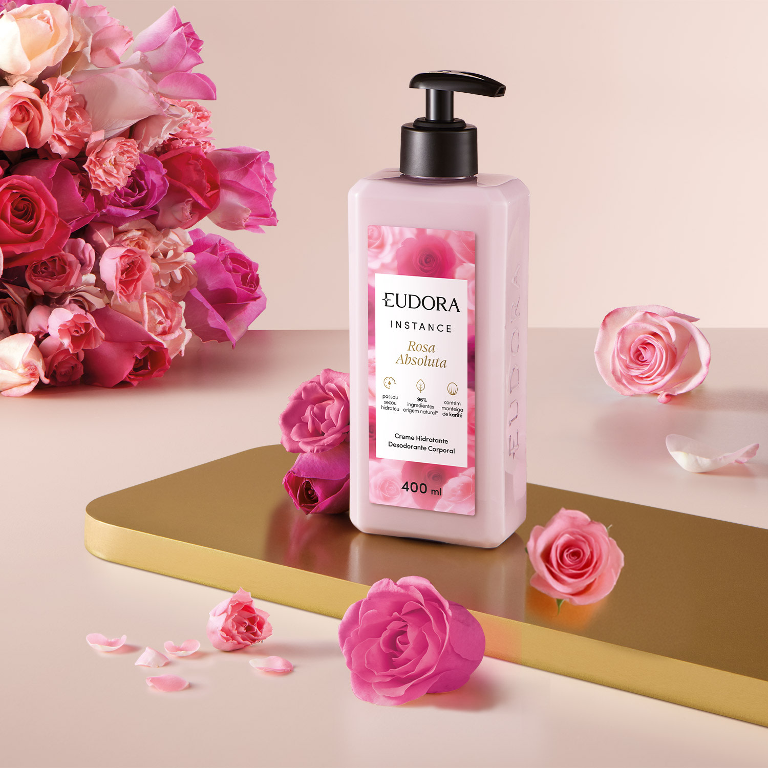 Creme Hidratante Desodorante Corporal Instance Rosa Absoluta 400ml