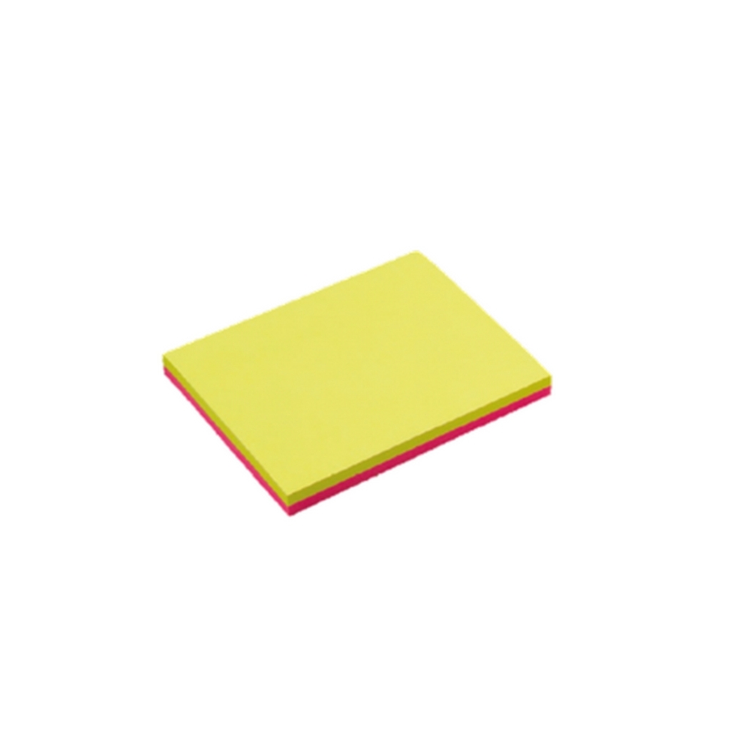 Bloco de Notas Adesivo 76x102mm 100 Folhas com 2 Cores Maxprint  - 741686