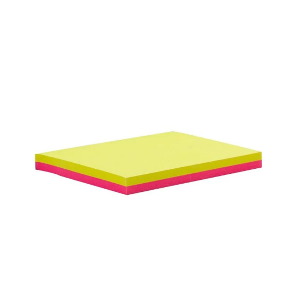 Bloco de Notas Adesivo 76x102mm 100 Folhas com 2 Cores Maxprint  - 741686