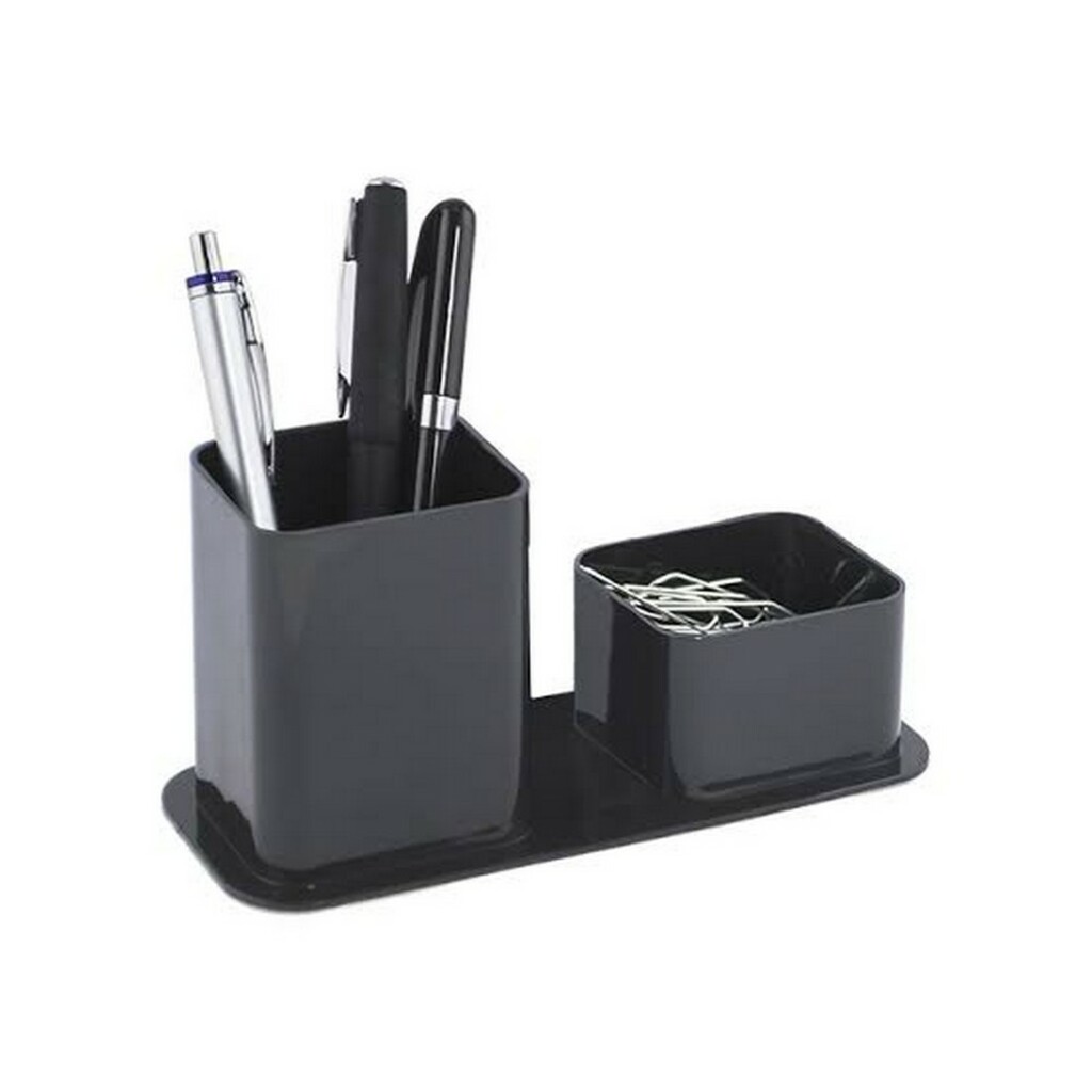 Porta Canetas 2 Divisões Preto Dellocolor Dello - 3030.P.0012