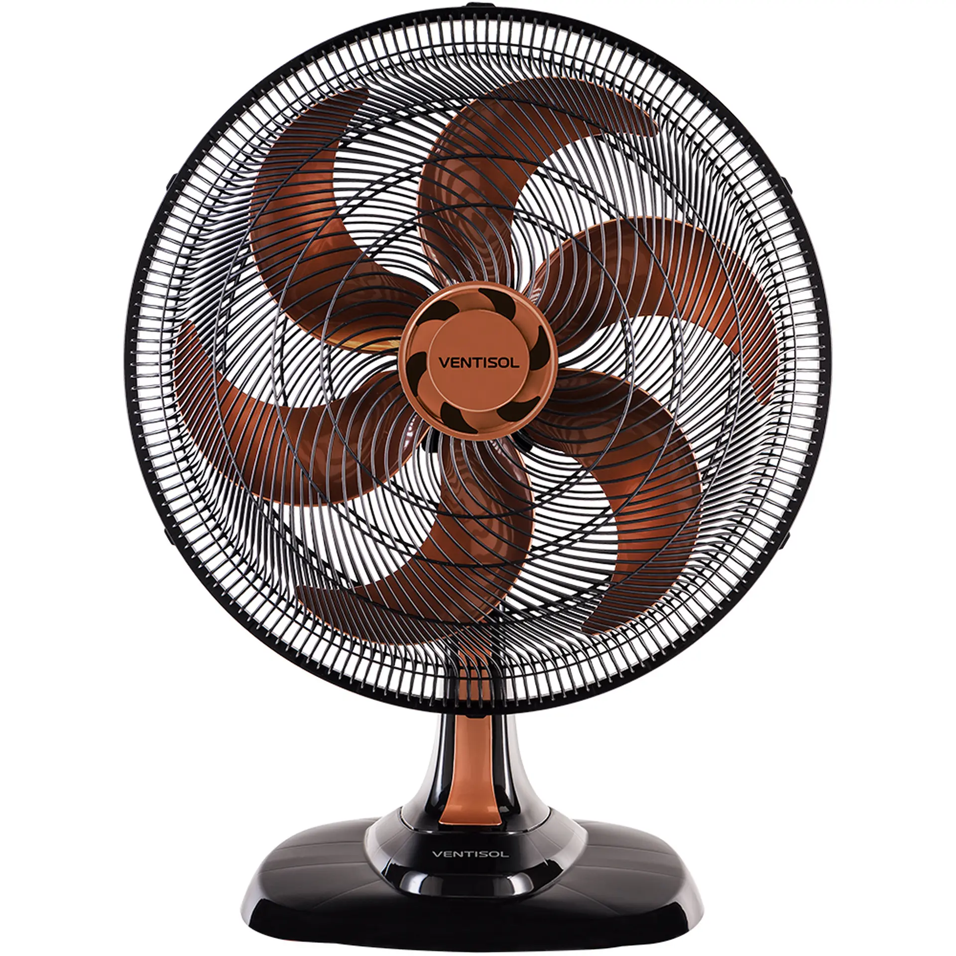 Ventilador de Mesa Ventisol Turbo Premium 50cm 6 Pás 3 Velocidades 135W - Bronze/Preto - 110 Volts