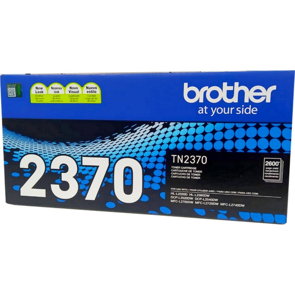 Toner Brother Preto Original - TN2370BR - 2.600 páginas para MFCL2740DW, MFCL2720DW, MFCL2700DW, DCPL2540DW, DCPL2520DW, HLL2360DW, HLL2320D