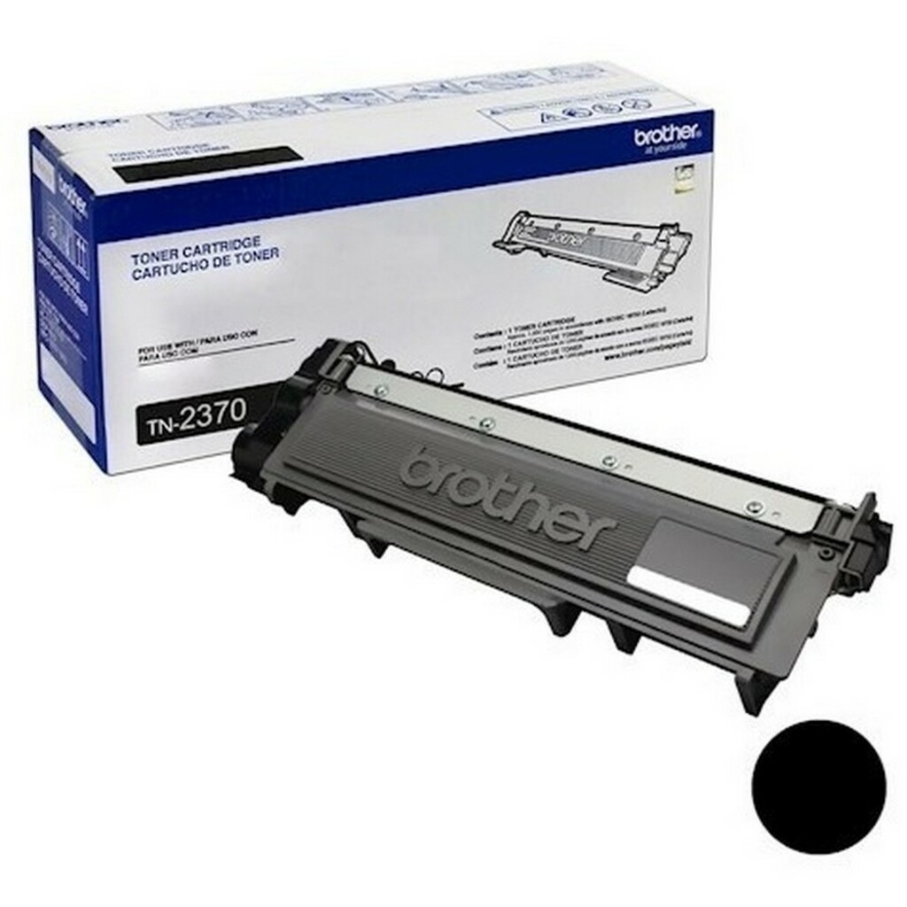 Toner Brother Preto Original - TN2370BR - 2.600 páginas para MFCL2740DW, MFCL2720DW, MFCL2700DW, DCPL2540DW, DCPL2520DW, HLL2360DW, HLL2320D