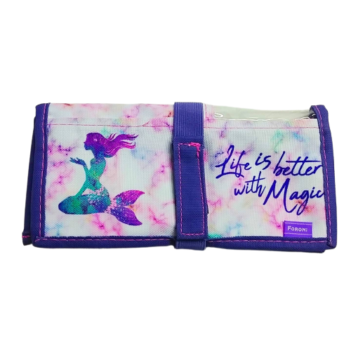 Estojo Escolar Foroni em Rolinho Sereias Teen