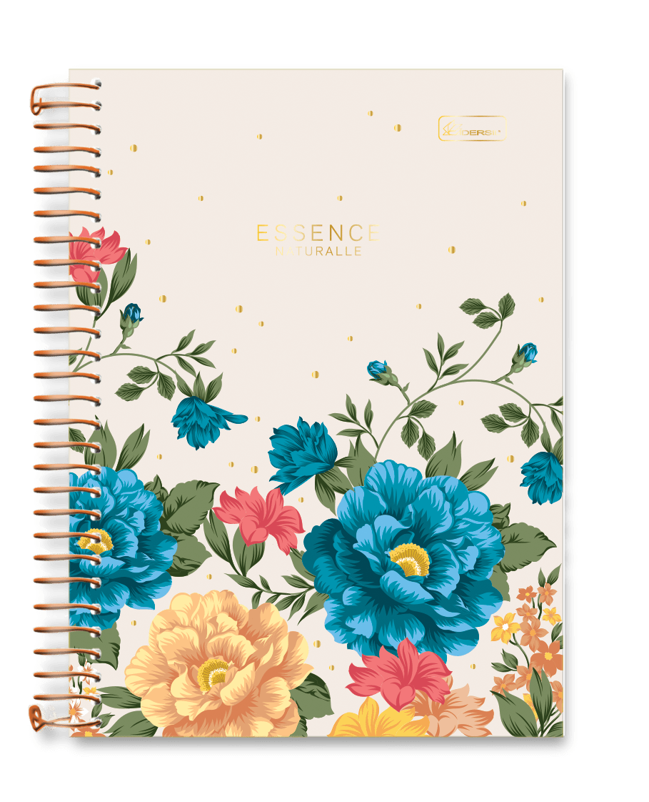 Caderno Universitário Cadersil Essence Médio 240 Folhas Colegial 15 Matérias Sortido