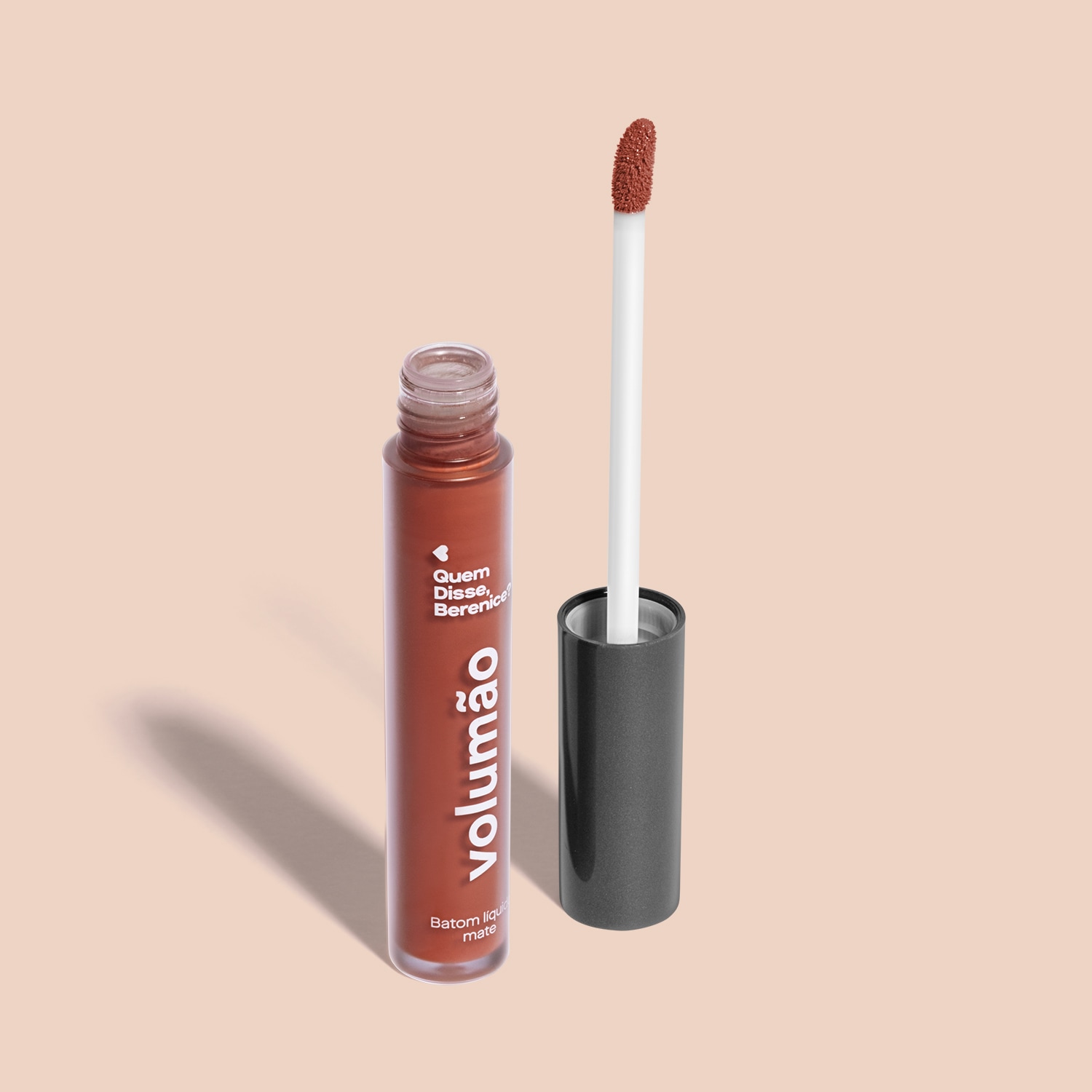 Quem Disse, Berenice? Volumão Marrom Camurçali - Batom Líquido 4ml