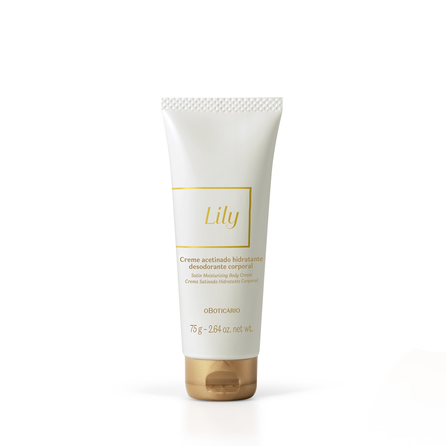 Creme Acetinado Hidratante Desodorante Corporal Lily 75g
