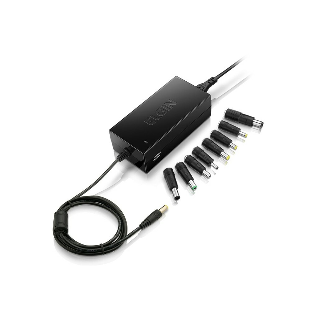 Fonte para Notebook Universal 90W 12V a 24V + 1 USB Bivolt Elgin - 46RFTE90W000