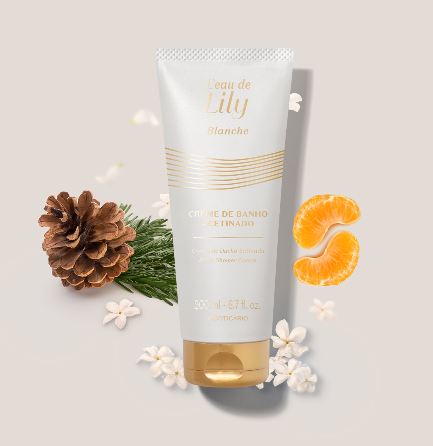 Creme de banho Acetinado Corporal L’eau de Lily Blanche 200ml
