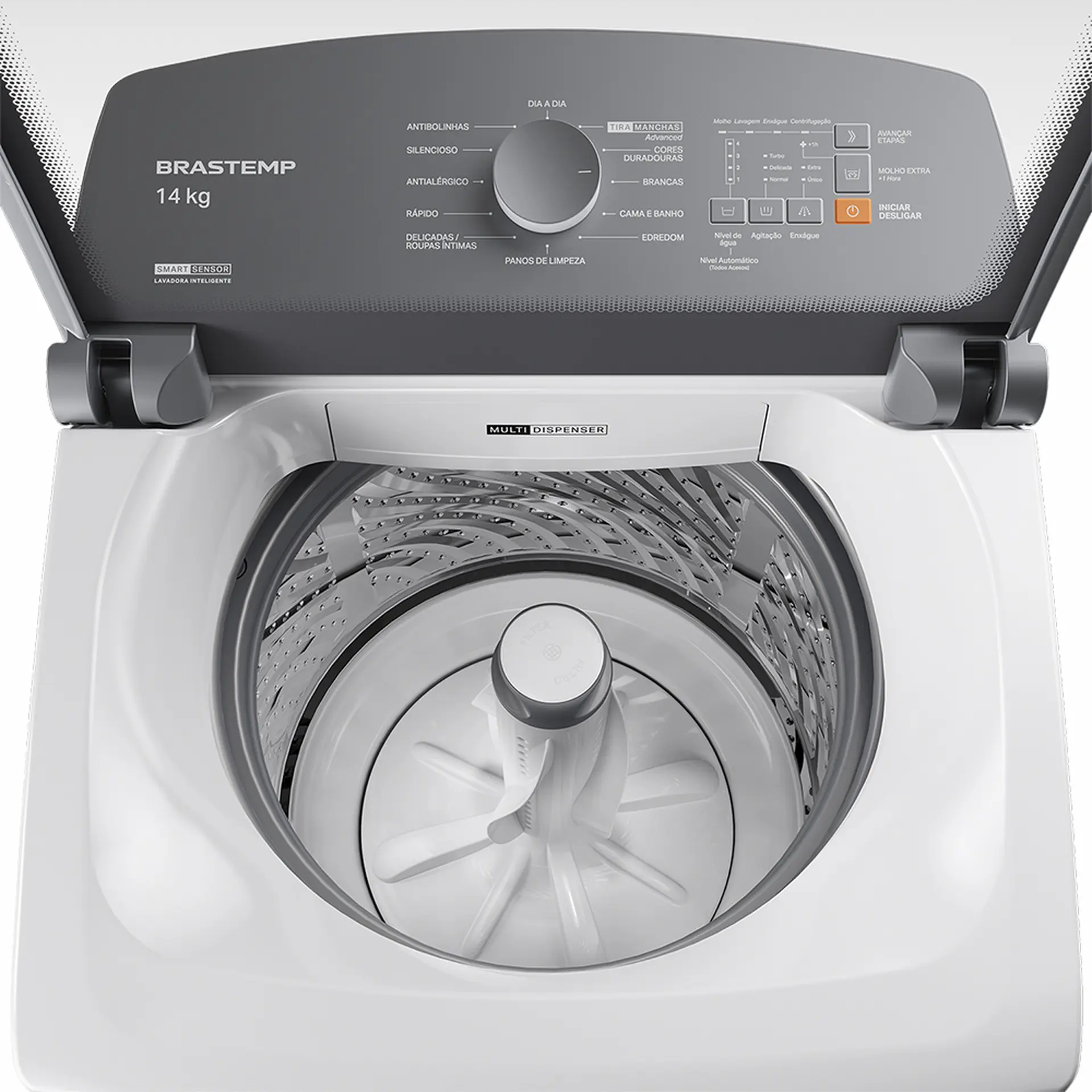 Máquina de Lavar Brastemp Smart Sensor 14Kg Automática BWF14A - Branco - 110 Volts