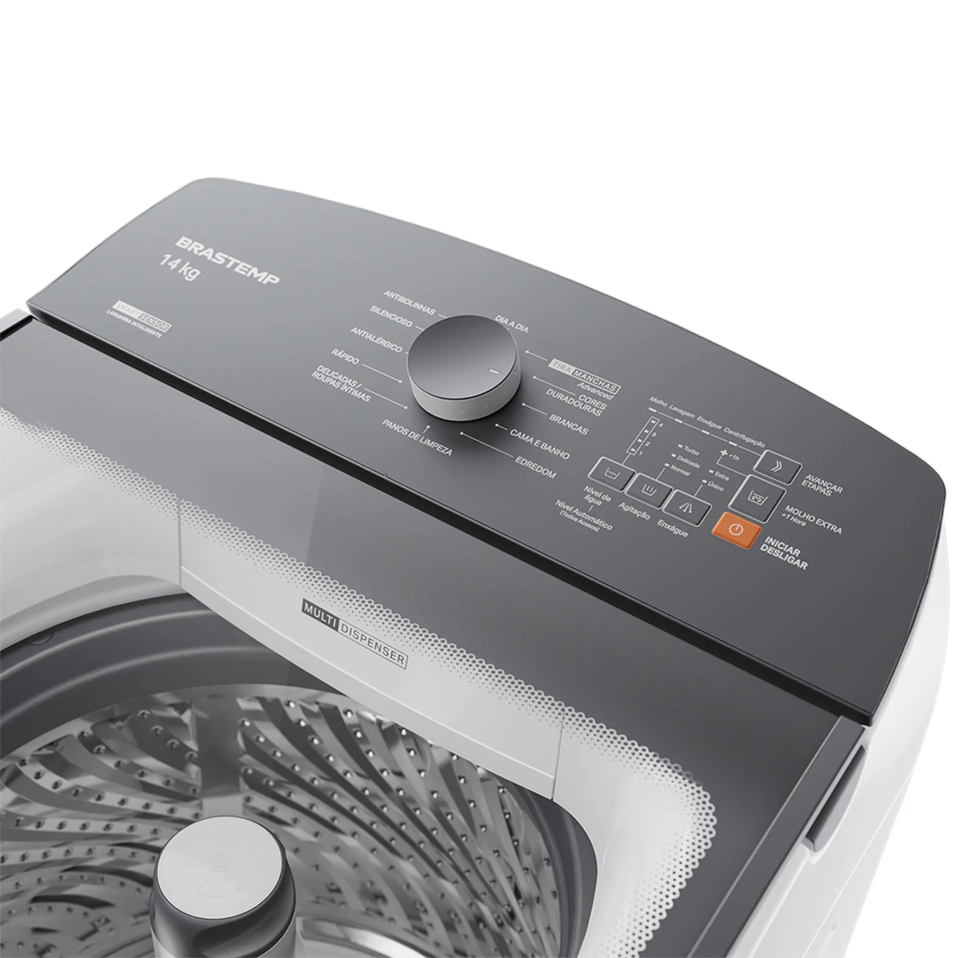 Máquina de Lavar Brastemp Smart Sensor 14Kg Automática BWF14A - Branco - 110 Volts