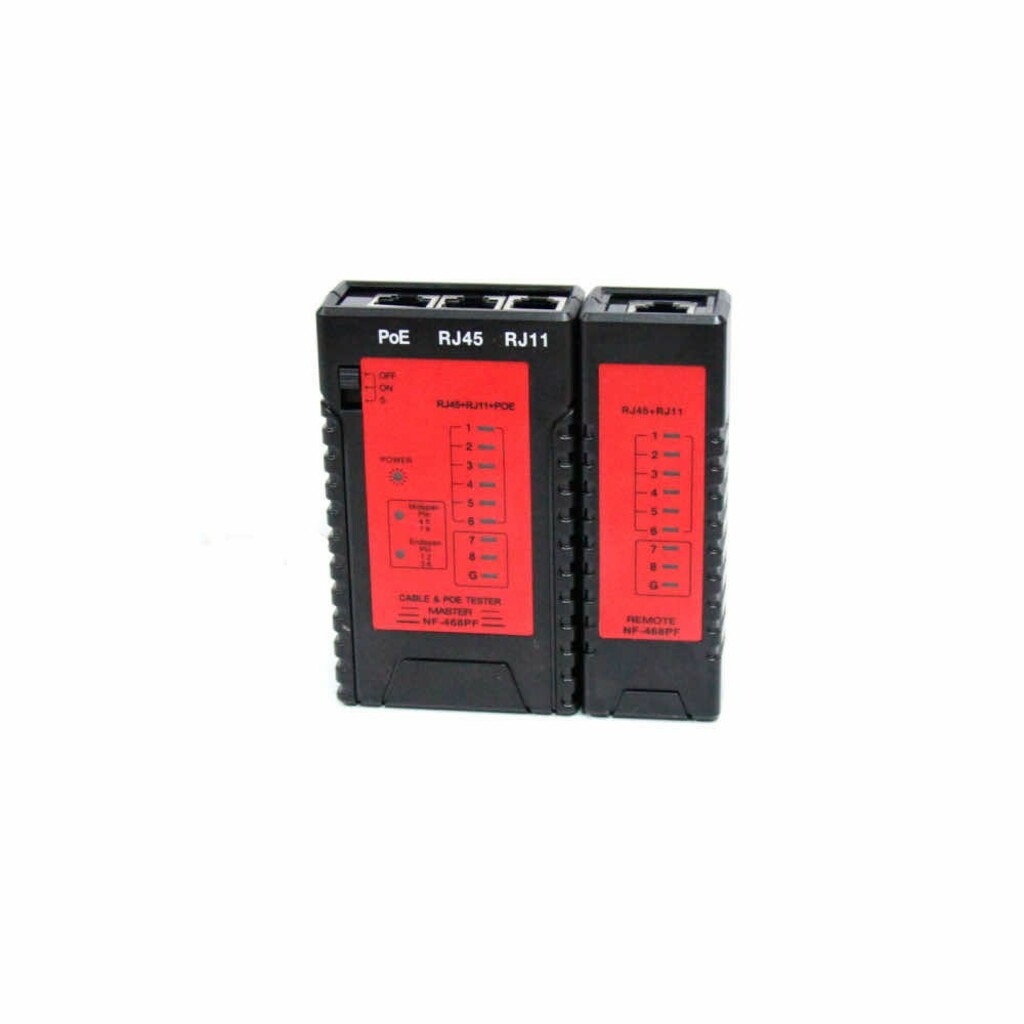 Testador para Cabo de Rede RJ11/RJ45/POE Seccon SecTool - WT-NF-468PF