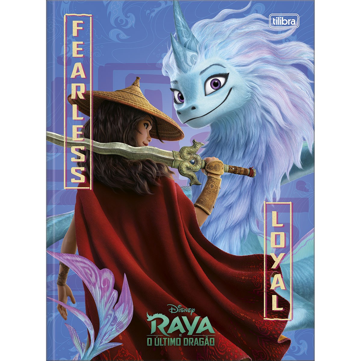 Caderno Brochura Tilibra Capa Dura Raya Ultimo Dragão 80 Folhas Sortido