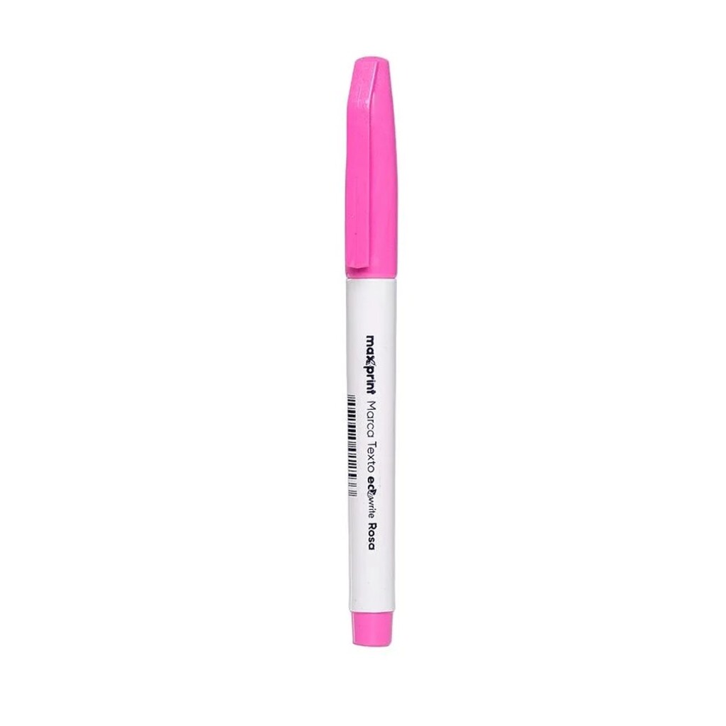 Caneta Marca Texto Rosa Caixa com 12 Unidades - Maxprint - 70000090