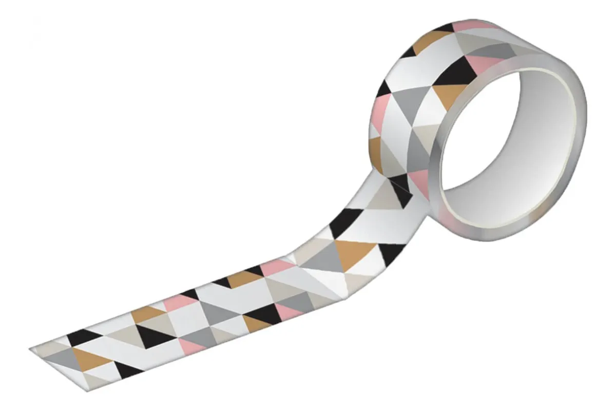 Fita Adesiva Tilibra Washi Tape Estampada 15mm x 10m Sortidas