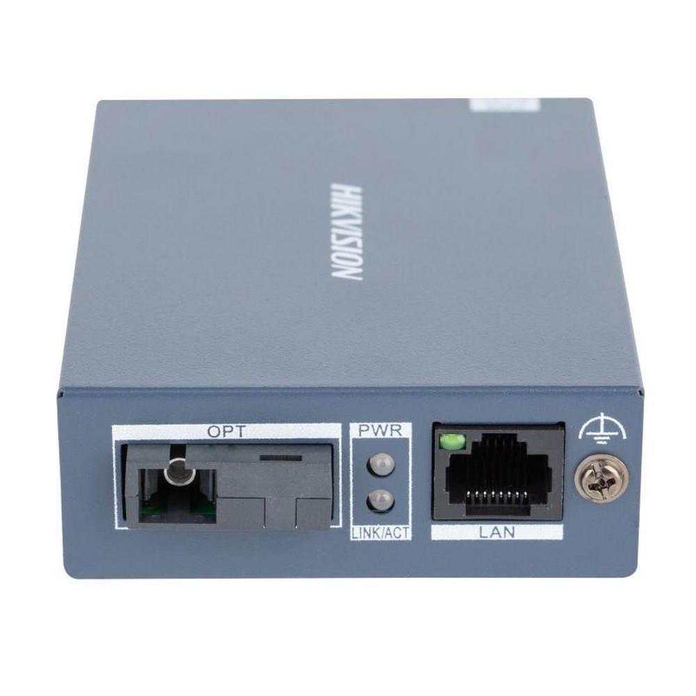 Conversor de Mídia Transmissor Hikvision RJ45 10/100/1000 Fibra Óptica 20KM SC DS3D501TA