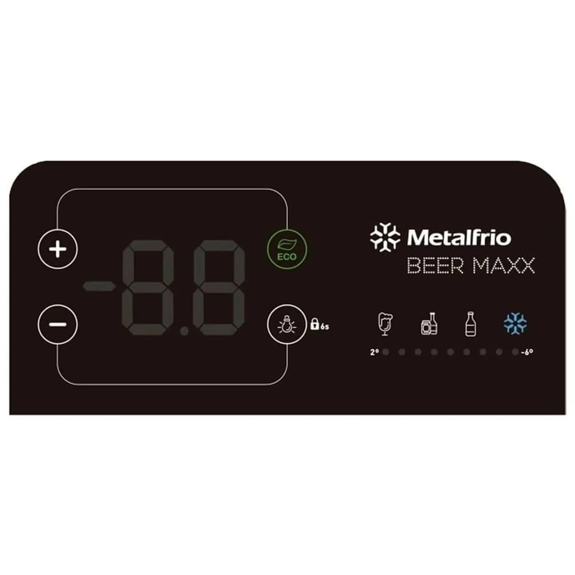Cervejeira Metalfrio Beer Maxx 324L Função Eco Mode Frost Free VN28TP - Inox/Preto - 110 Volts