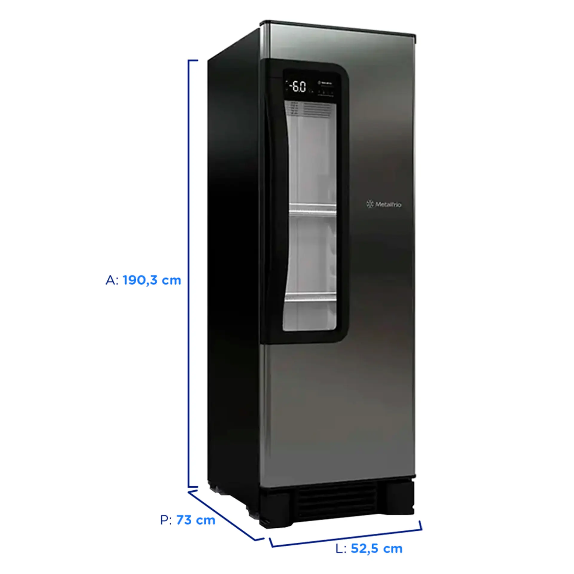 Cervejeira Metalfrio Beer Maxx 324L Função Eco Mode Frost Free VN28TP - Inox/Preto - 110 Volts