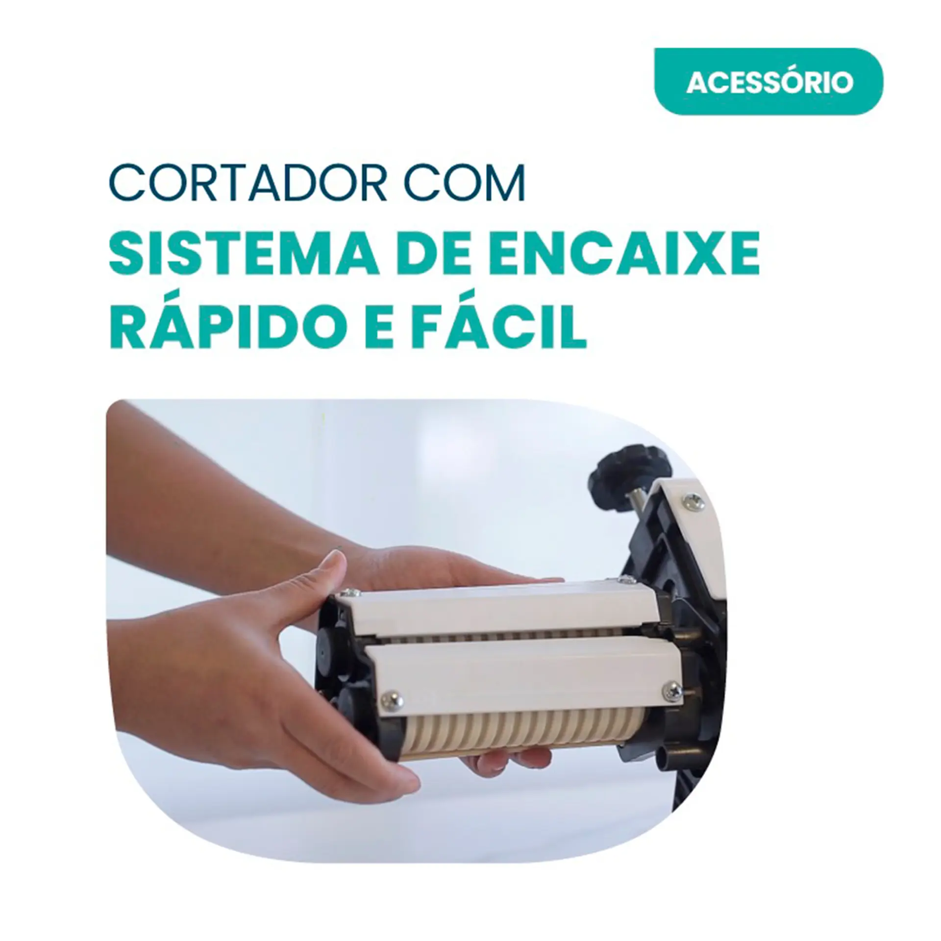 Cilindro Laminador de Massa com Talharim Elétrico Pro 28cm Anodilar - Branco - 110 Volts