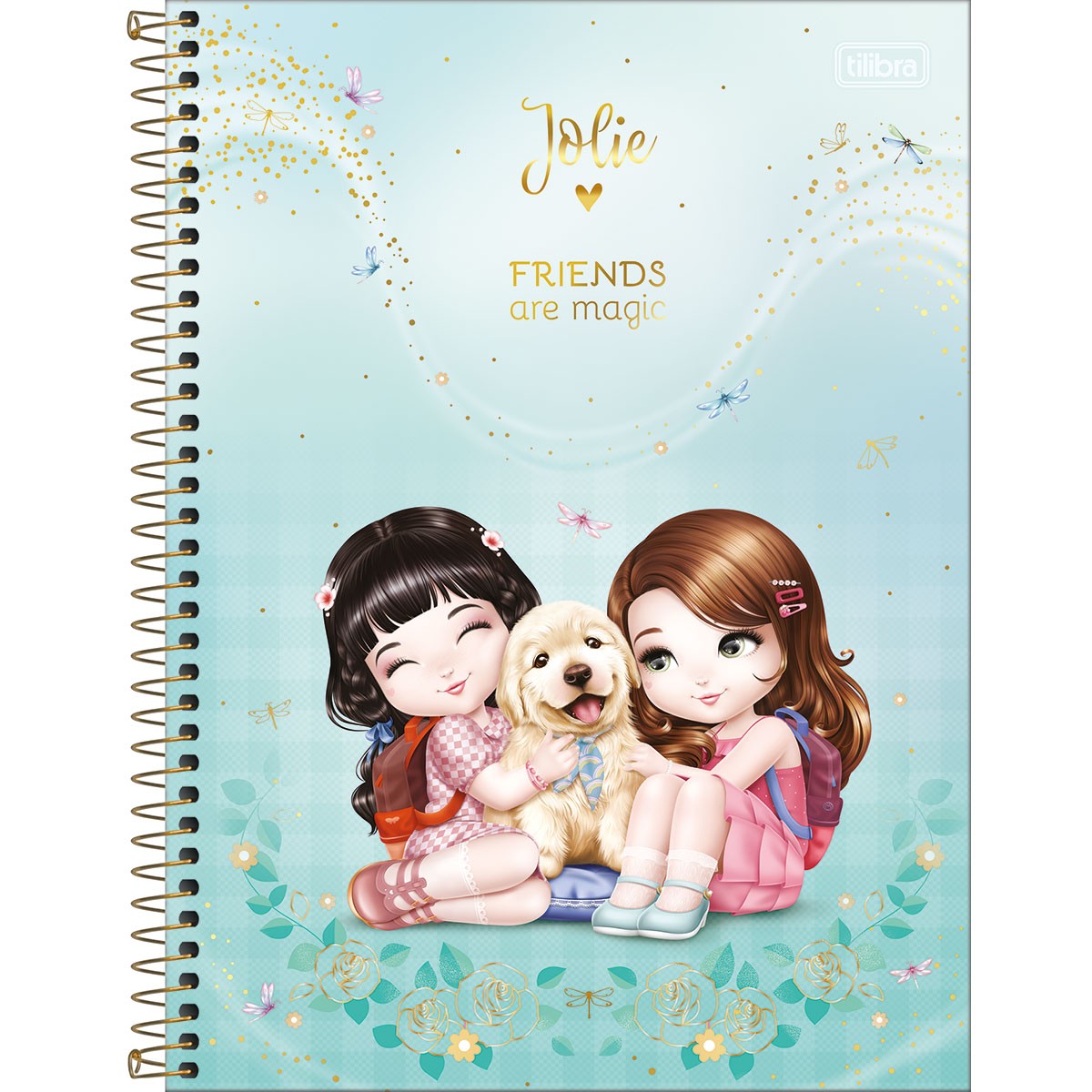Caderno Universitário Tilibra Jolie Espiral Capa Dura 80 Folhas 1 Matéria Sortido