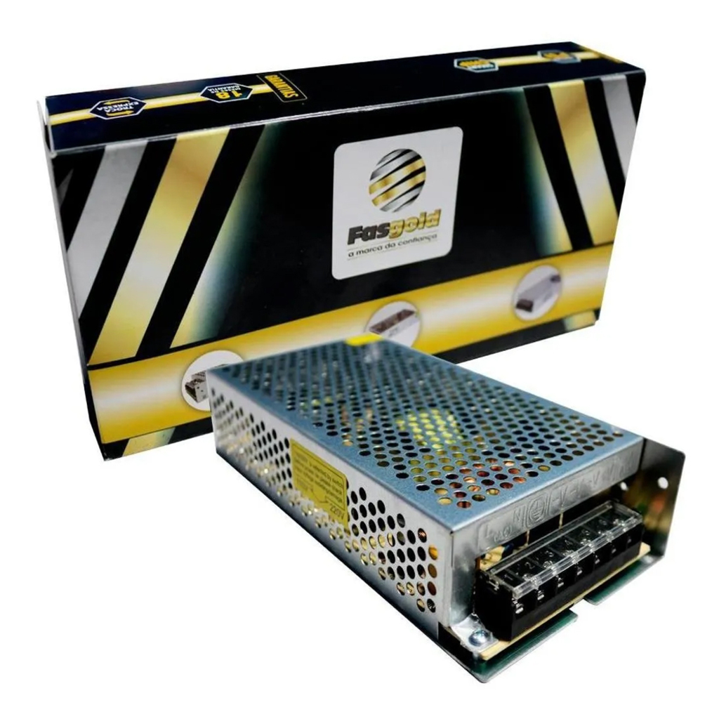 Fonte Colmeia 12V 15A 180W Bivolt Fasgold - FS-324