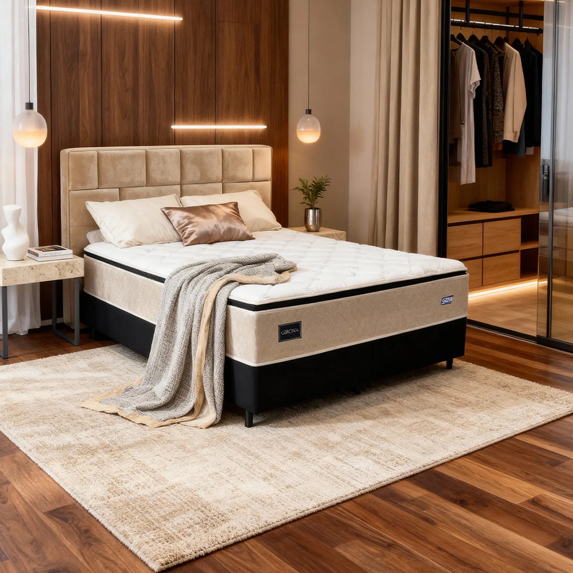 Colchão Cama Box Gazin Molas BlueWave King Size Girona 193x203