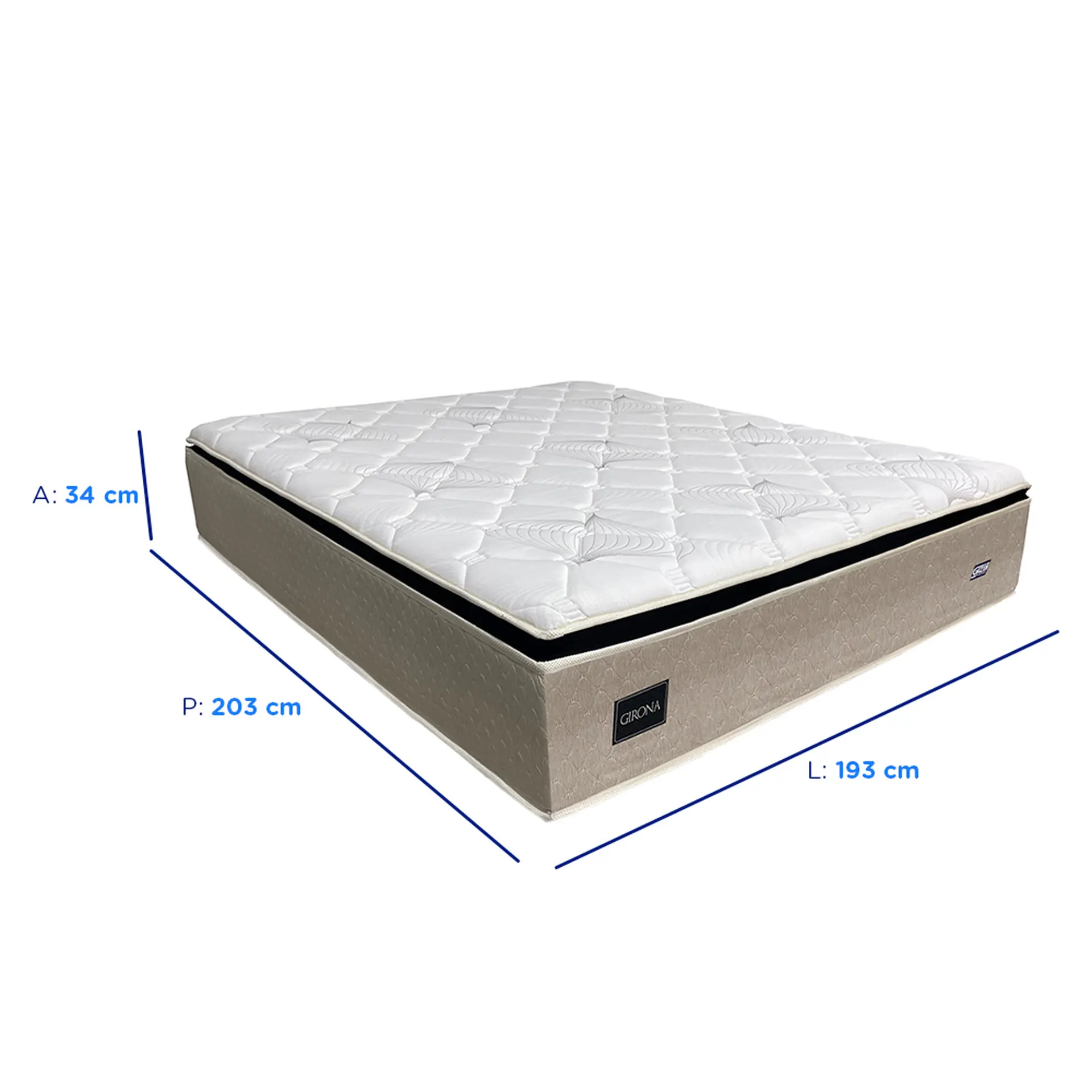 Colchão Cama Box Gazin Molas BlueWave King Size Girona 193x203