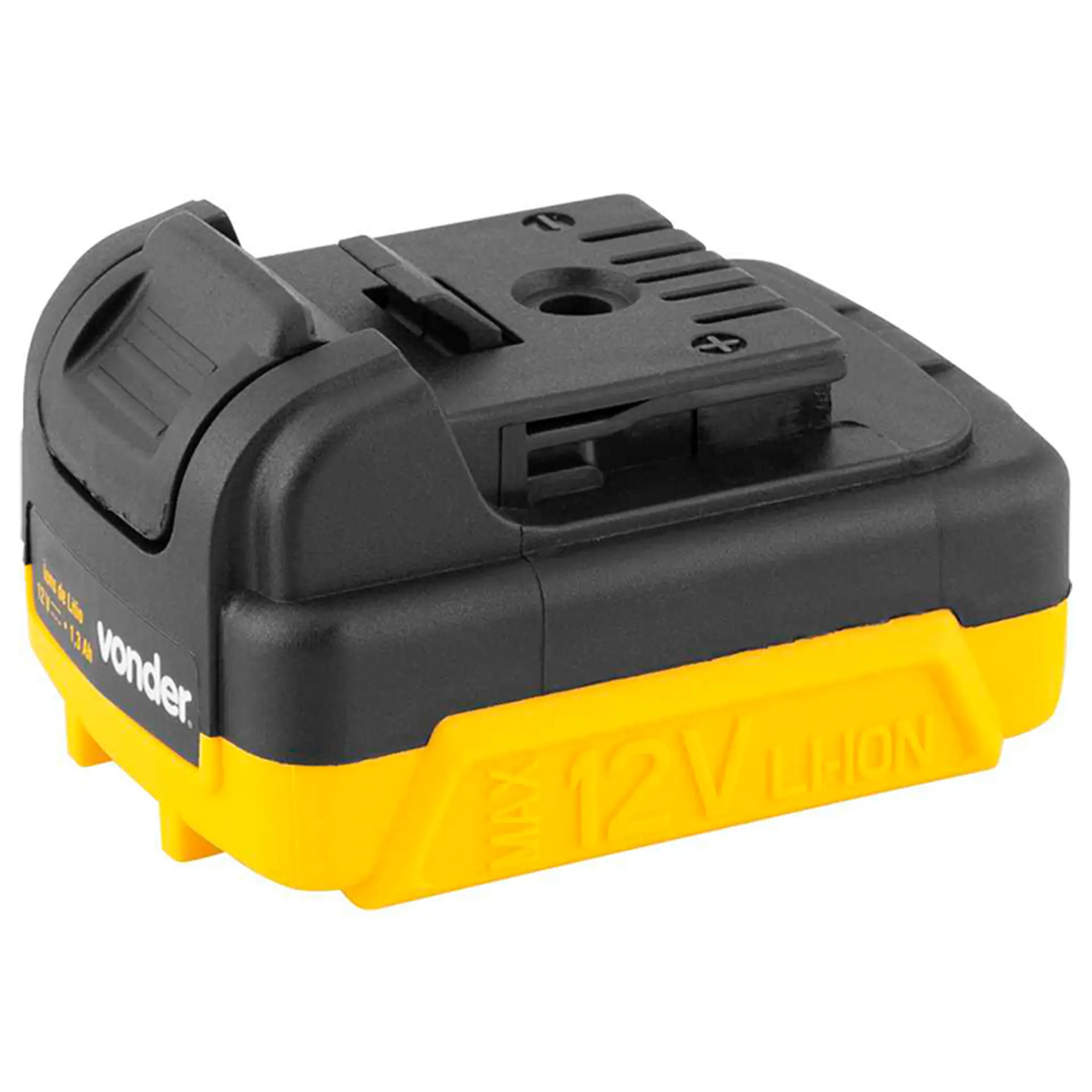 Parafusadeira Furadeira Vonder Bateria 12V 3/8 Polegadas PFV 120 - Preto/Amarelo - Bivolt