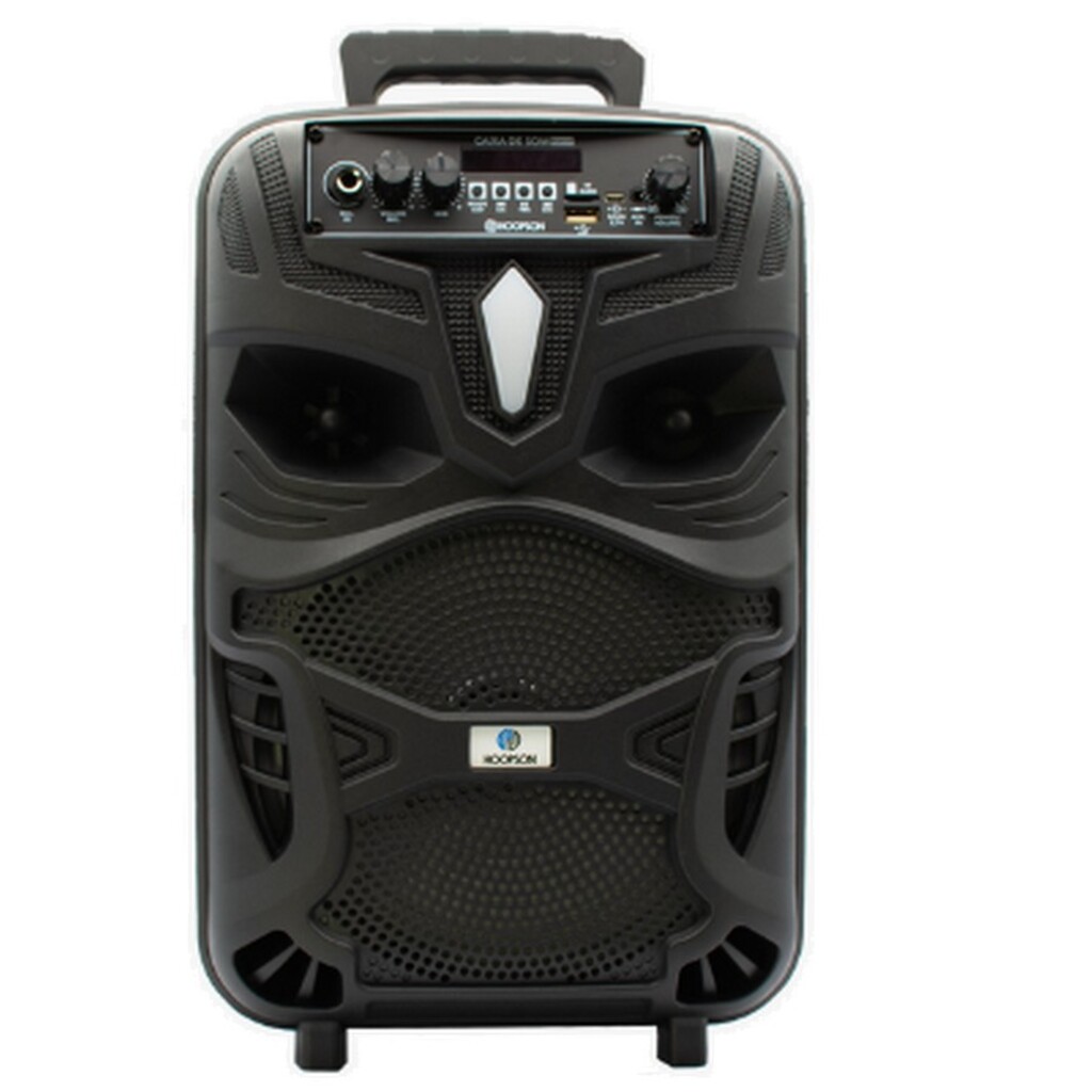 Caixa de Som Portátil Hoopson 100W Preto Bluetooth, USB, Auxiliar, Micro SD e FM - RBM-019