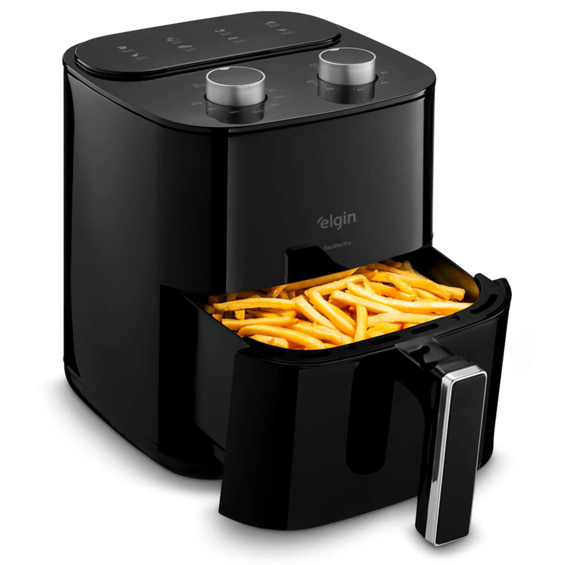 Fritadeira Elétrica Air Fryer Elgin Facilita Fry 3,5L 1400W - Preto - 110 Volts