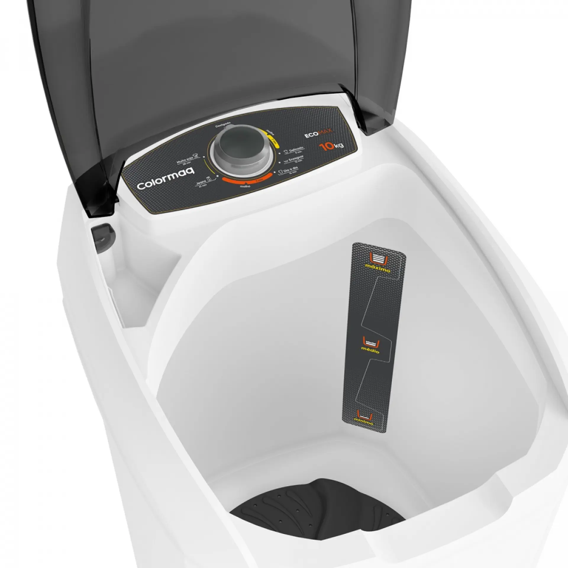 Tanquinho Colormaq Ecomax 10kg Semiautomático com Filtro de Fiapos LCS10 - Branco - 110 Volts