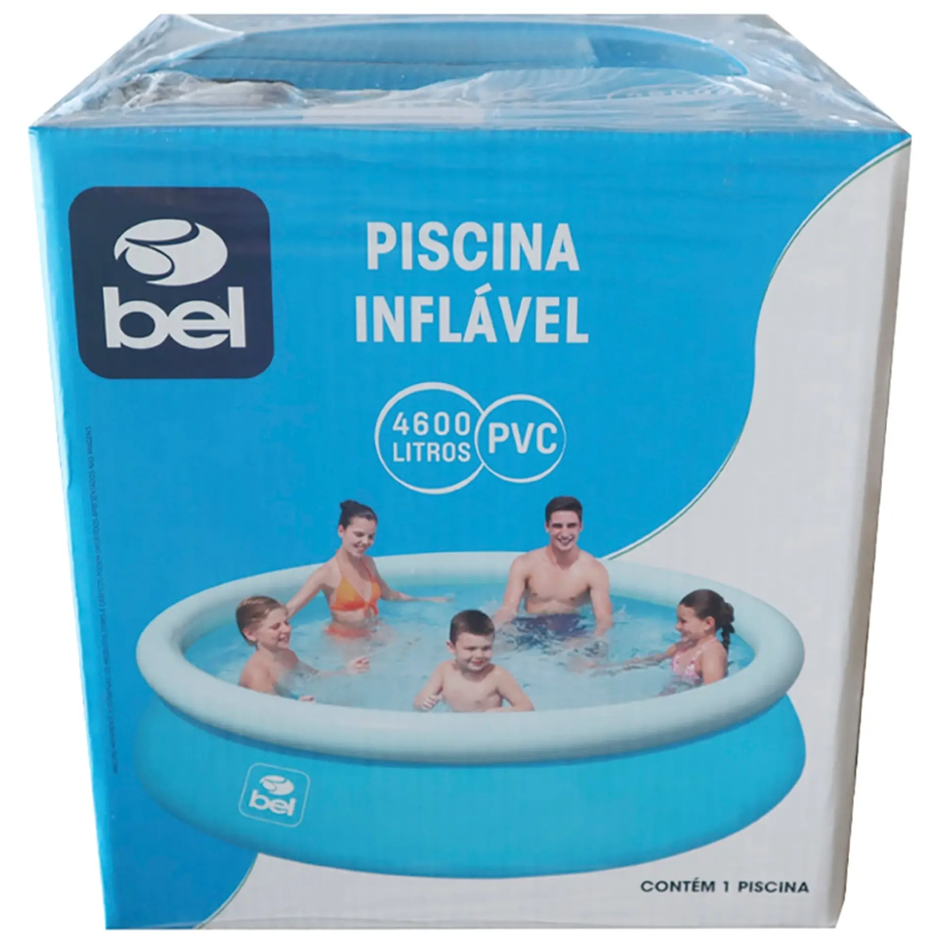 Piscina Inflável com Válvula de Entrada Belfix Redonda 4600L - Azul