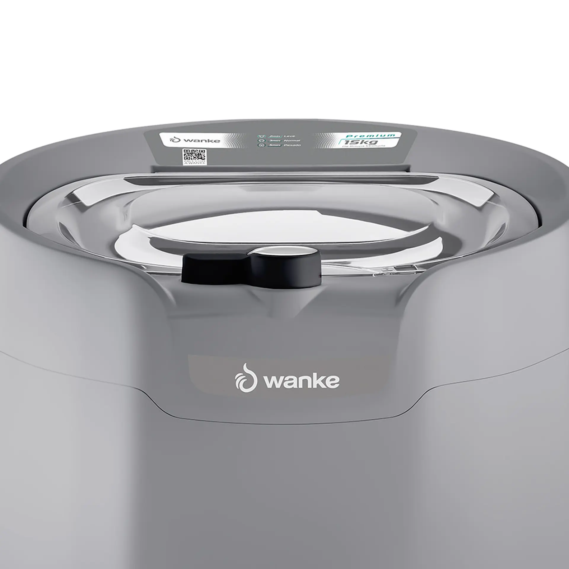 Centrífuga de Roupas Wanke Sofia 15kg Cesto Plástico - Preto - 220 Volts