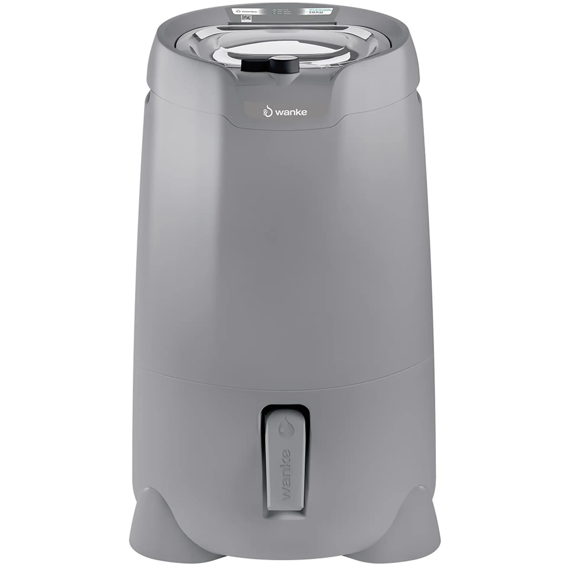 Centrífuga de Roupas Wanke Sofia 15kg Cesto Plástico - Preto - 220 Volts
