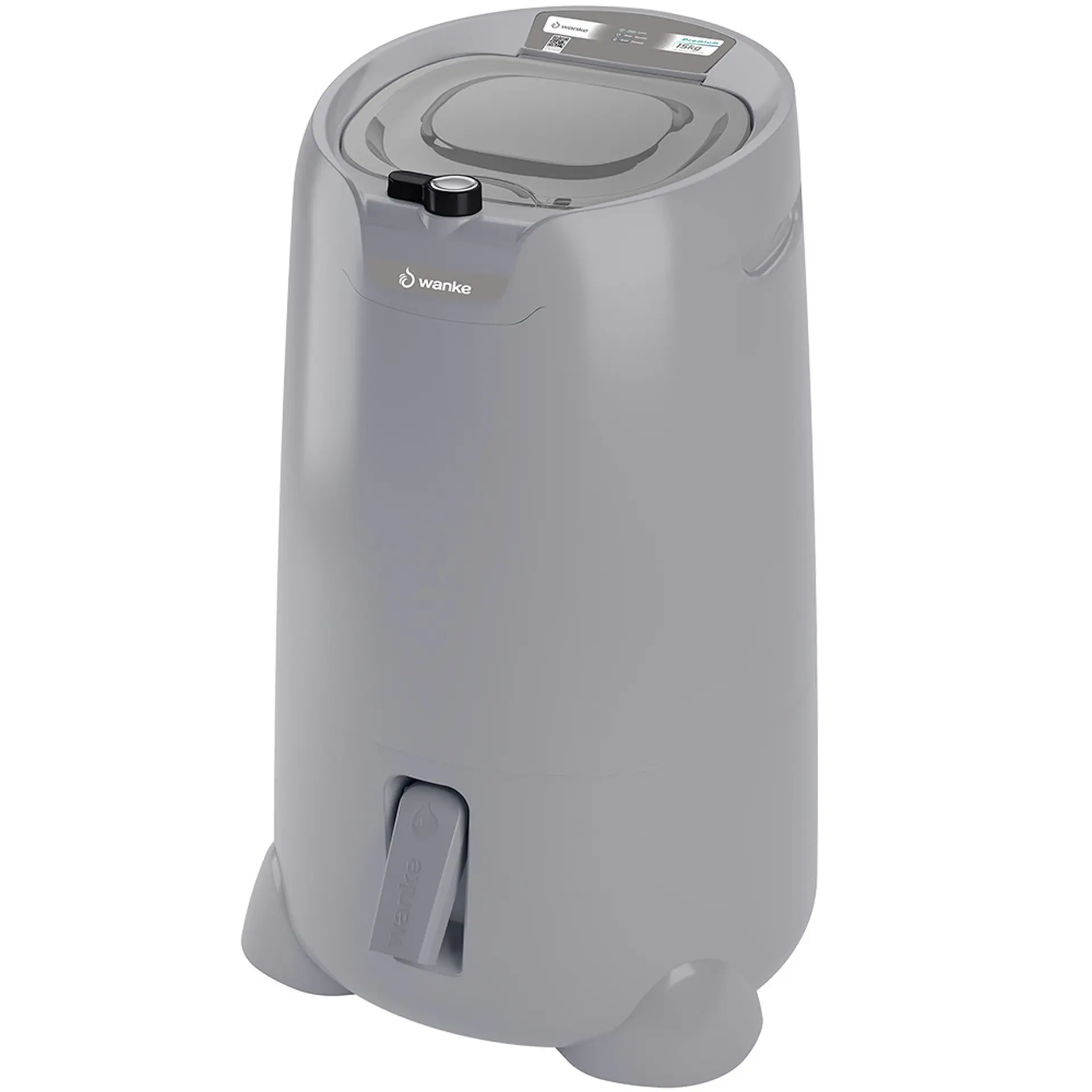 Centrífuga de Roupas Wanke Sofia 15kg Cesto Plástico - Preto - 220 Volts
