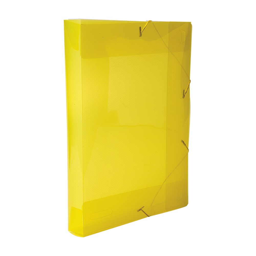Pasta Aba Elástico Ofício 335 x 235mm Lombo 4cm Amarelo Dello Line Unitário 02570050