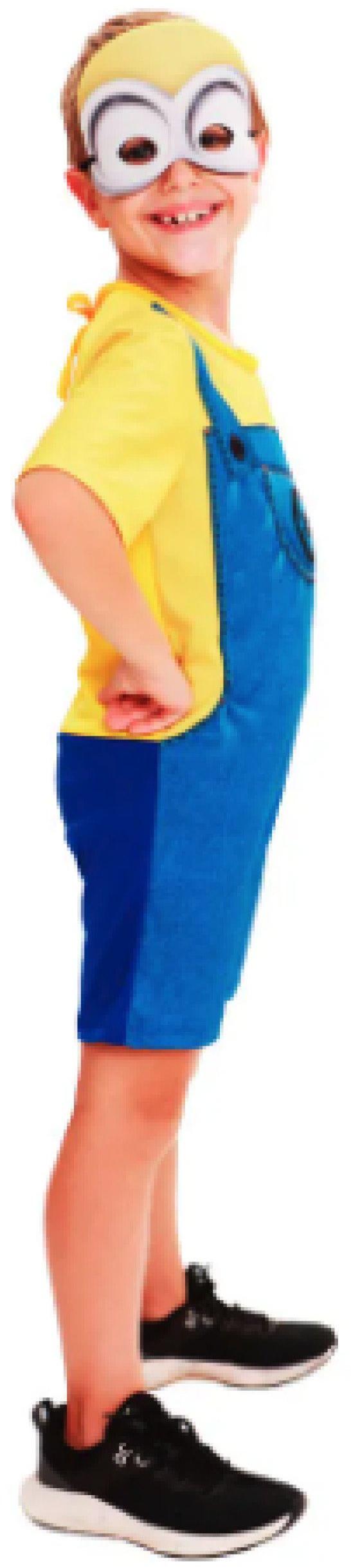 Fantasia Minions Bob Básica Tam G Super Magia
