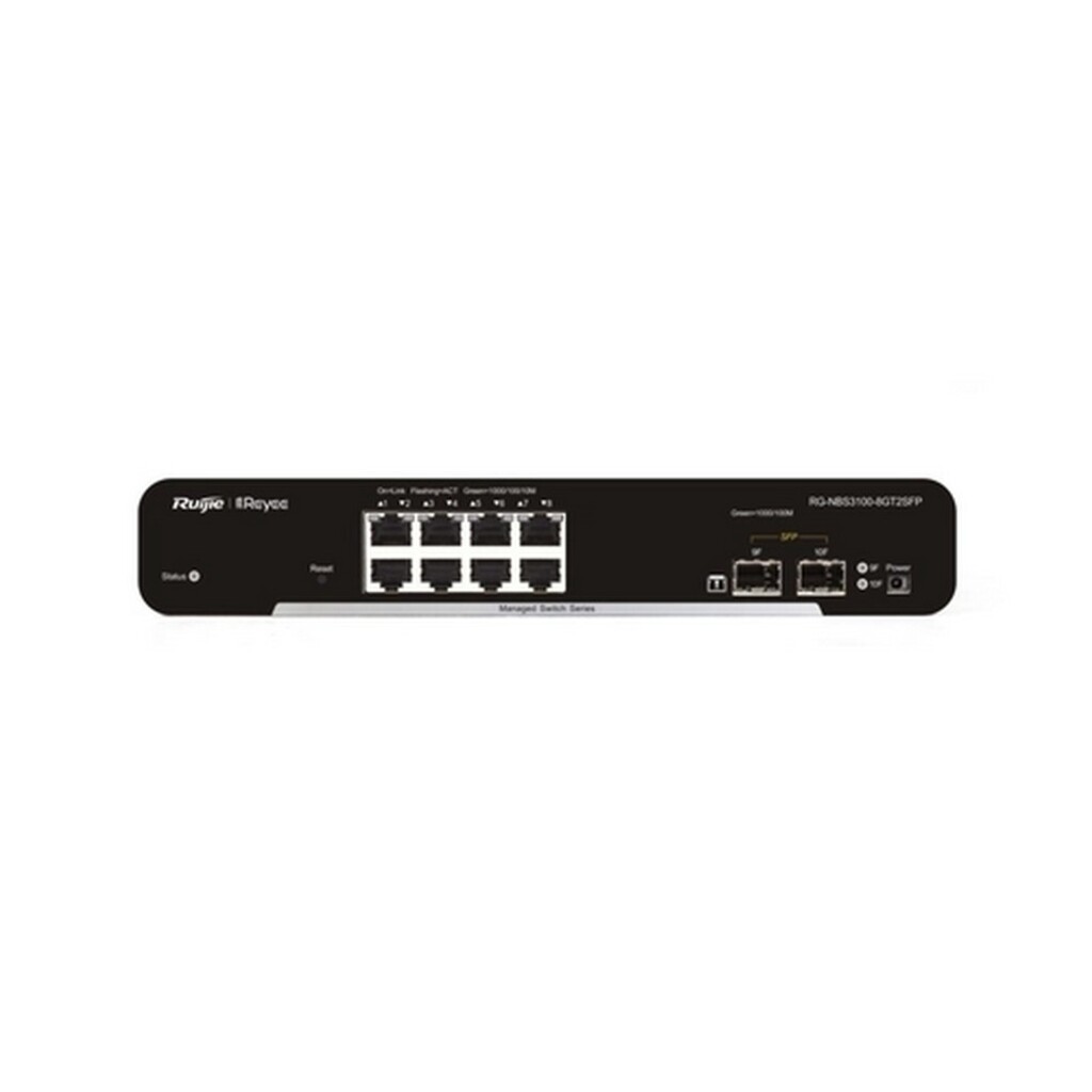 Switch Gerenciável L2 Ruijie | Reyee RG-NBS3100-8GT2SFP 8 Portas Gigabit +2 SFP