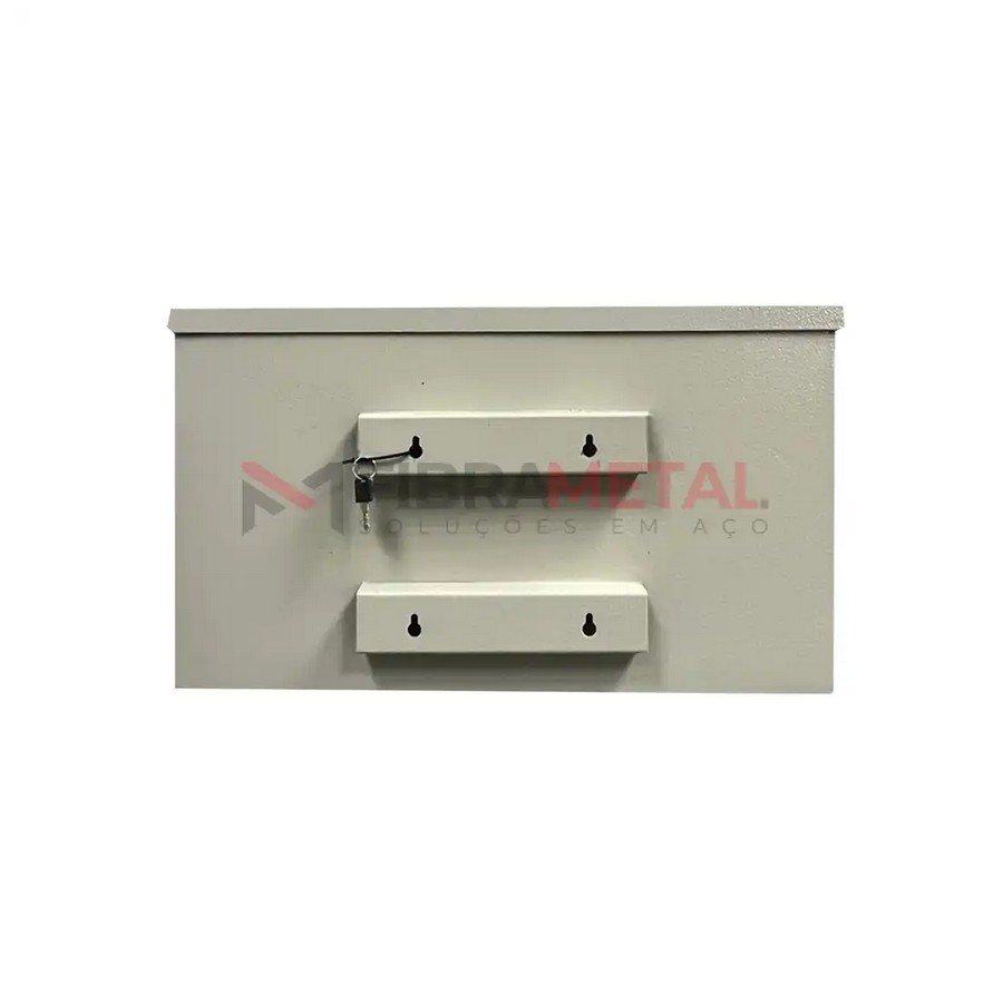 Rack Outdoor Aço 6U 6 x 300mm Bege Fibra Metal RO6300