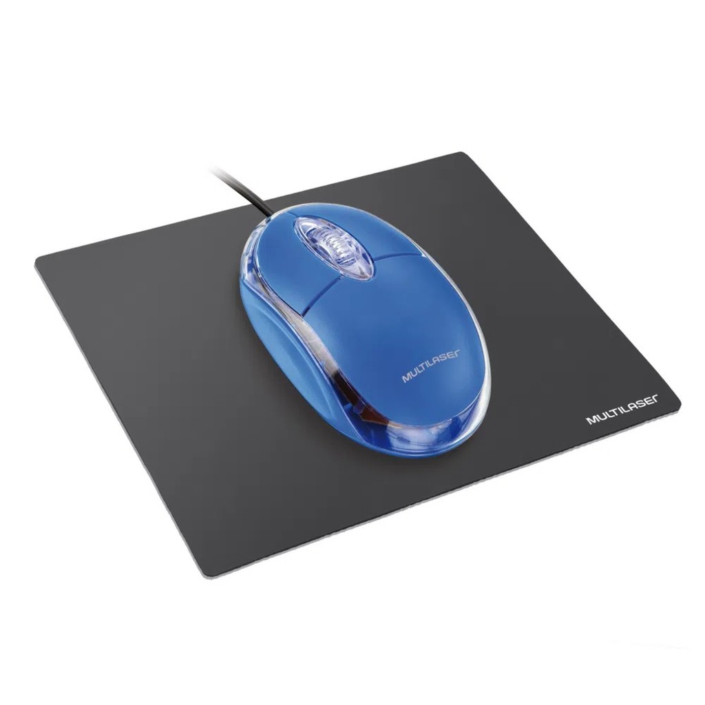 Mouse Pad Liso Preto Multilaser - AC027 - Caixa com 20 Unidades