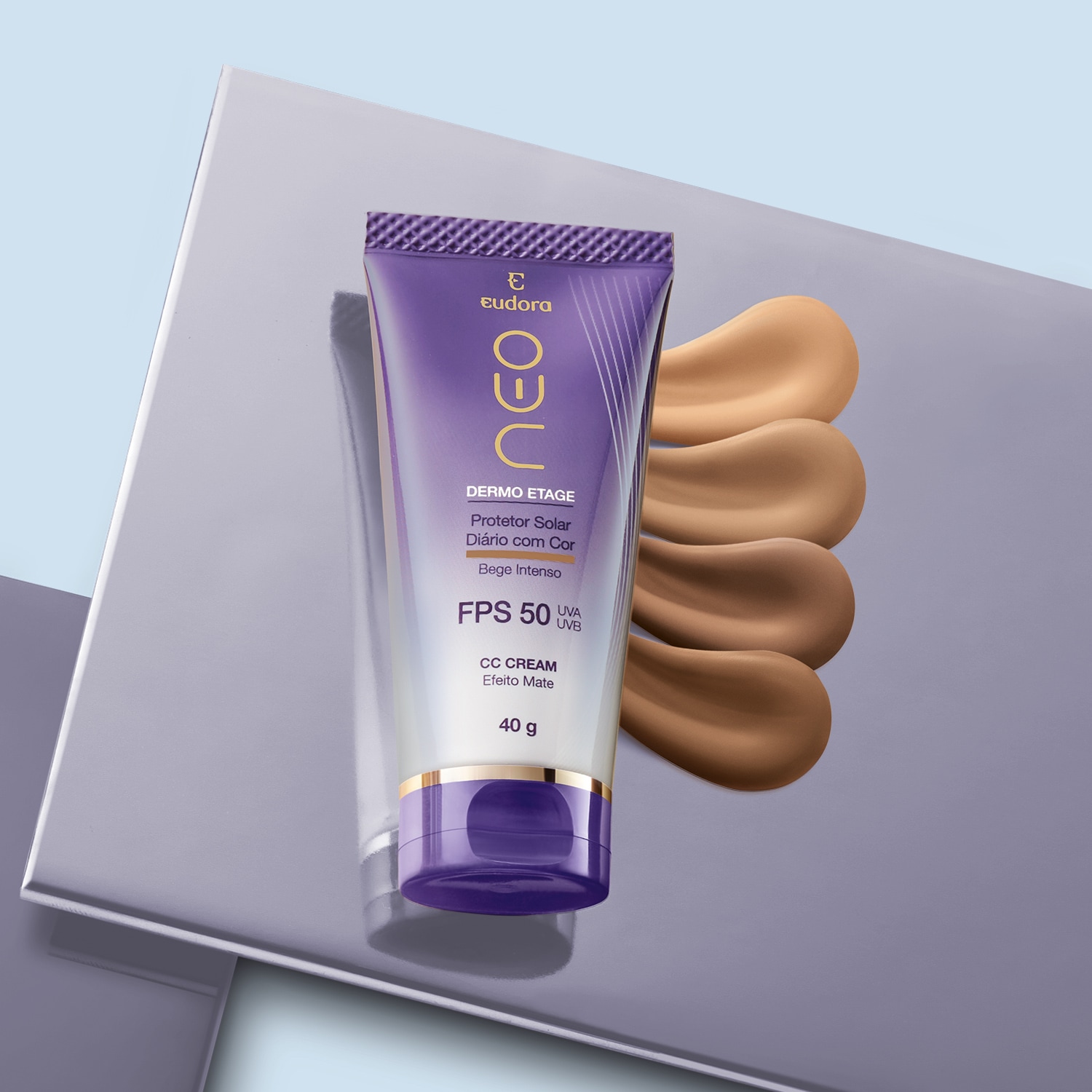 CC Cream Protetor Solar FPS50 Bege Intenso 40g